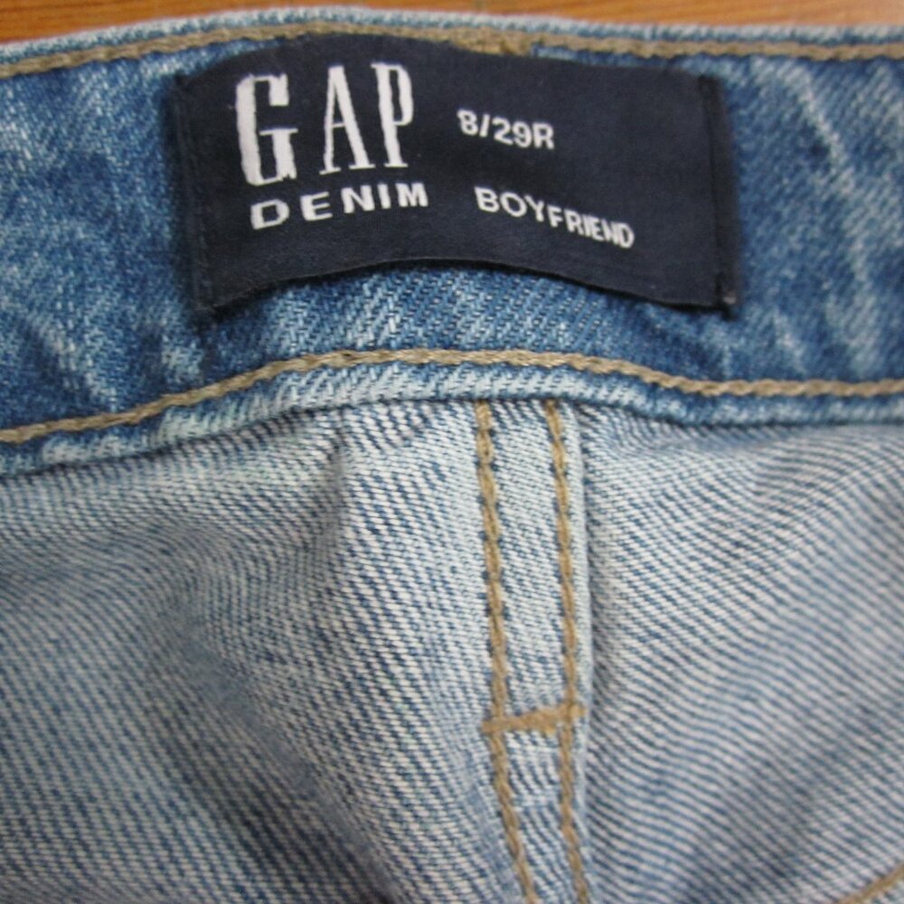 GAP Factory High Rise Cropped Boyfriend Jeans